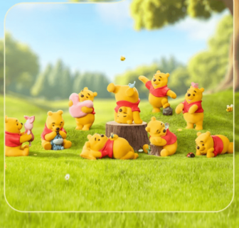 Miniso WInne The Pooh Carefree Series Blind Box