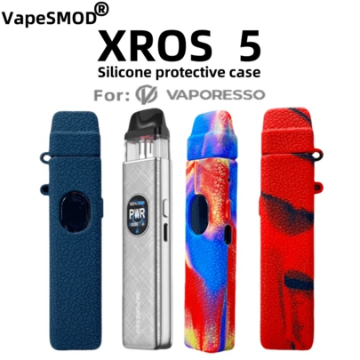 Vape Mod Silicone Case, Soft Protective Cover Sleeve For Vaporesso XROS 5, Anti-Slip, Anti-Drop, Anti-Collision, Lightweight, Full Body Silicone Protective Case, Suitable For Festivals, Celebrations, And Seasons