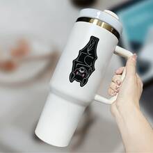 1pc Upside Down Bat About To Wake Up Car Sticker - Waterproof, Matte Finish Decal, Suitable For Laptop, Tablet, Car, Phone And Cabinet - Laptop Sticker | Matte Finish Decal - Multicolor - View 8