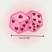 Miếng dán xe hơi họa tiết xúc xắc "Y2" dễ thương - Chống nước, hoàn thiện mờ, thích hợp cho máy tính xách tay, máy tính bảng, ô tô, điện thoại và tủ - Miếng dán máy tính xách tay | Thiết kế yêu nước | Miếng dán hoàn thiện mờ - Nhiều màu - Xem 3