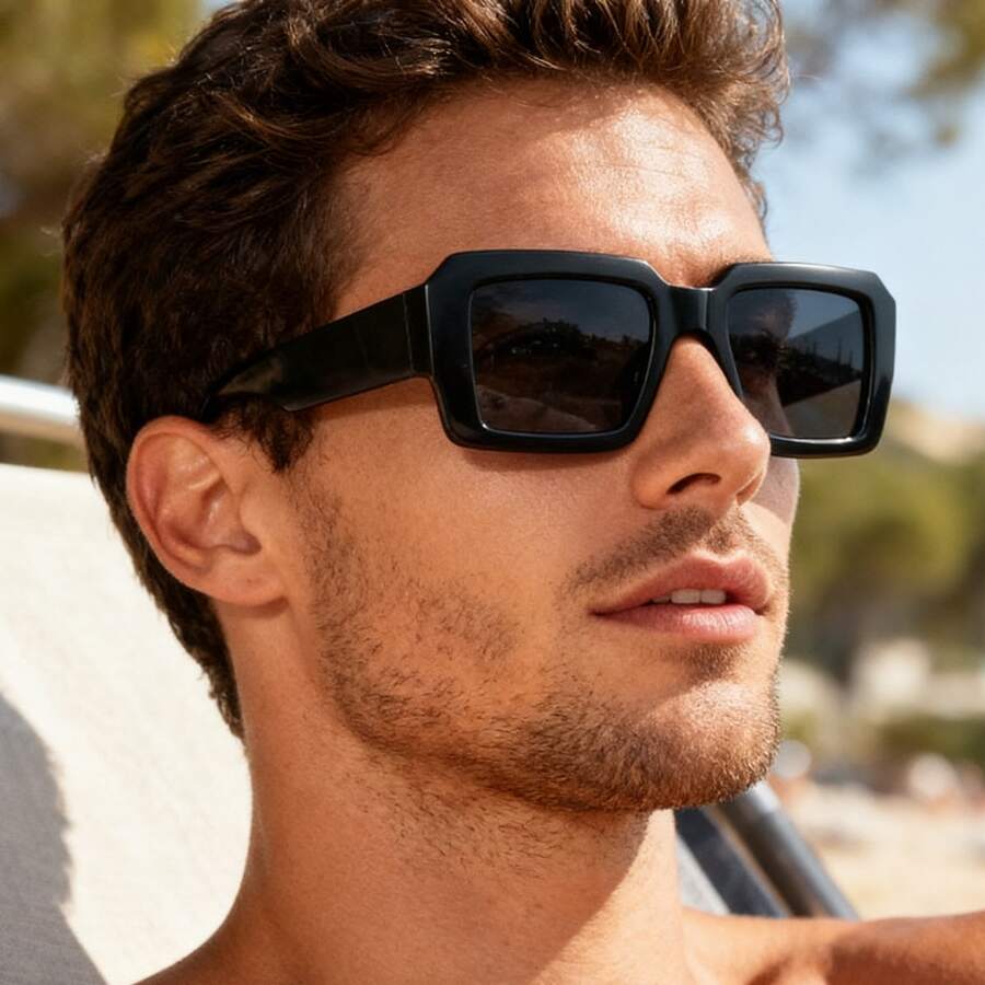 1pc Women's Fashion Fashion Glasses, Elegant And Stylish - Black - View 1