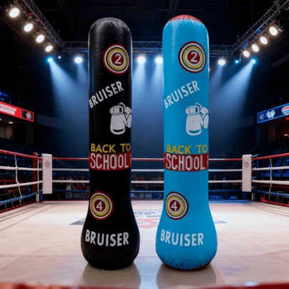 1pc New Inflatable Punching Column, Thickened PVC Inflatable Punching Bag, Upright Inflatable Punching Bag, Punching Fitness Inflatable Column, Punching Column, Punching Bag