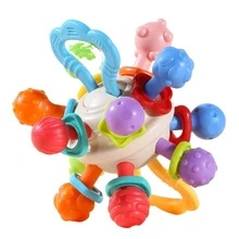 Sensory Teether For Babies, Chew And Teething Toy, Teething Ball - Multicolor - View 4