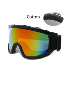 Full-Coverage Ski Goggles: Windproof And Snowproof Material + Sporty Design, An Essential Stylish Eye Protection Item For The Ski Slopes! Each Goggle Provides Professional Protection, With A Full-Coverage Design That Fits Snugly Against The Face.