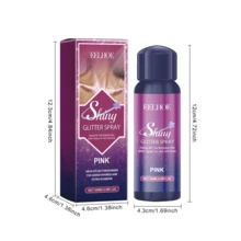闪光喷雾 - 瞬间闪亮效果，不油腻，持久光泽，适用于面部、身体、头发、派对妆容、舞会、婚礼、万圣节。 - 彩色 - 查看 9
