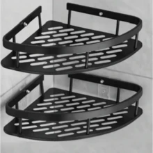 1个浴室壁挂式储物架，无需钻孔，承重约4公斤 - 彩色 - 查看 12