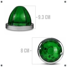 1 Plafon Led Vidrio Tipo Watermelon Luz De Estrella 12a 24v 1 Color - Verde - Ver 7