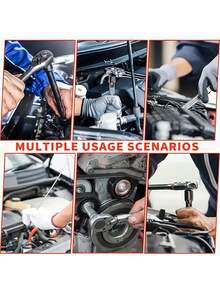 46 Piece 1/4 Inch Drive Socket Ratchet Wrench Set, With Socket Kit Metric And Extension Rod, For Car Repair And Home Use, With Storage Box Socket Wrench Set, Ratchet Wrench Set And Extension Rod Universal Slider Rod Extension Socket, Tools For Men - Green - View 11