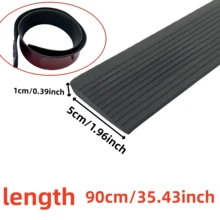 1 件 0.9mx5cm 多用途坡道垫门槛坡道 - 自粘、耐用、防滑，适用于机器人吸尘器、购物车、自行车、轮椅 - 非常适合室内门槛