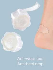 A Pack Of 30pcs Gel Heel Protectors - Adhesive Blister Pads And Insoles, Foot Care Cushioning Pads,Gel Heel Protection Film Anti Abrasion Heel Sticker - Sticky Blister Pad And Insole,Shoe,Spring Summer Picks,Brides Maid Gifts,Room,Bedroom Decor,Beach,Travel,For Men,For Women,Vacation - Multicolor - View 1