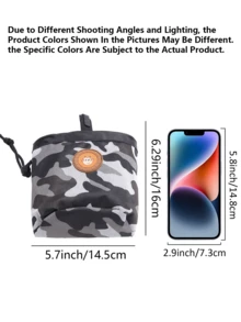 1pc Multi-Function Pet Outdoor Training Treat Bag Dog Outing Dog Stuff Dog Treat Bag Dog Treat Pouch Dog Walking Bag Pouch - Multicolor - View 3