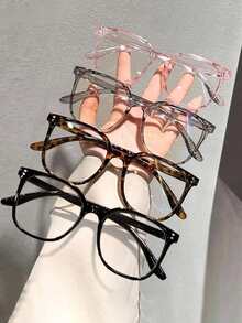 Blue Light Glasses Women  | Unisex Minimalist Style | Ideal For Reading & Computer Use | Multiple Color Combinations | Stylish Fashion Accessories For All Occasions Large-Frame Glasses - Nhiều màu - Xem 1