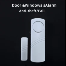 1pc White Smart Door & Window Anti-Theft Alarm, Available In 1pc, 4pcs Or 12pcs Pack, Multi-Functional Home Door Magnetic Alarm With High Decibel Alert, Long Standby Mini Portable Anti-Theft Device Suitable For Single Women, Homes And Stores, No Drilling Installation - White - View 10