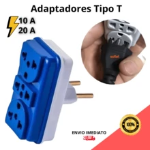 Kit Of 5 Benjamin T Central Colorful Universal Plug Adapters With 3 Inputs (10A And 20A) For Home And Business Use. - 3個單位 - 查看 3