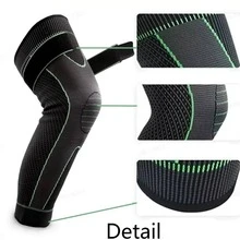 1pc Polyester Straight Knee Brace With Single Strap, Adult Sports & Fitness Knee Support, Warm For Outdoor Use In Autumn/Winter, Available In Different Colors - Grey - View 8