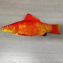 1 件电动软鱼猫玩具，实用且多功能