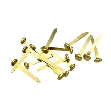 Pack de Encuadernadores Metálicos Premium en Presentación de Colores Dorado y Plateado, Perfectos para Organizar, Sujetar y Embellecer Documentos, Proyectos Escolares y Material de Oficina con un Toque Elegante, Duradero y Profesional - Dorado - Ver 4