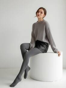 Leggings elasticizzati di grandi dimensioni da donna, anti-gancio e anti-pilling, durevoli, a vita alta aderenti sui fianchi, adatti per uso quotidiano, casual, pendolarismo, all'aperto e in ufficio