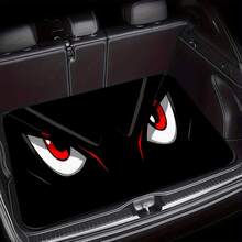 1pc Eye-Catching Car Trunk Mat - Durable Polyester Floor Liner, & Practical For Daily Travel, Loading, And Secure Cargo Storage, Vehicle Interior Accessory