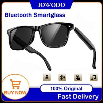 1PC Bluetooth Smart Glasses Anti-Blue Light Glasses UV Sunglasses Wireless Call Phone Play Music Indoor Outdoor Sports Eye Protection Glasses For Men Women Christmas Gift