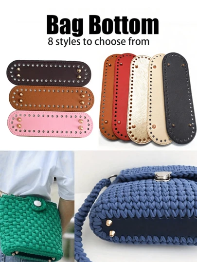 Bag Bottom,Bag Accessories,Bags Bottom Pad,Purse Bottoms, With 4 Nails,Durable, Stable, Abrasion Resisitant,Easy To Clean,For Diy Crochet Bags, Bag Handmade Repairing,Crossbody, Shoulder, Handbags,Backpack,Cross-Body Bags, Bucket Bag,For Loved Ones, Friends, Family, Colleagues, Classmates, Christmas,New Year,Handmade Gift