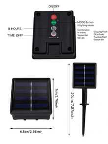 1 pièce Guirlande lumineuse solaire à 20 ampoules de 4 m / 30 ampoules de 5 m / 50 ampoules de 7 m avec boule à bulles et 8 fonctions, décoration extérieure de jardin avec boule de cristal, décoration de fête, boule à bulles solaire LED, décoration de Noël, éclairage de camping, éclairage LED extérieur pour la saison des déménagements - Jaune citron - Voir 11