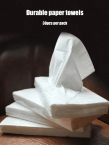 Paquete de 30 pañuelos de coche del modelo talla grande reciente de 2025, pañuelos de limpieza de coche de 30 hojas, esenciales suaves y portátiles para la higiene y limpieza del conductor, de alta absorbencia y durables para la limpieza del interior del coche, pañuelos de papel con diseño de letras árabes para decoraciones de la fiesta de Eid al-Fitr