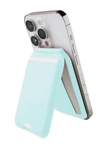 Wallet Cartera Magnetica Con Espejo Para MOVIL - Turquesa - Ver 4