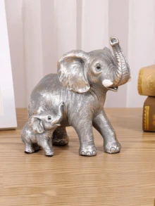 1 Tượng voi nhỏ, Quà tặng cho mẹ, Quà tặng hình voi cho phụ nữ, Trang trí nhà cửa, văn phòng, kệ TV, phòng khách, trang trí bàn, Quà Giáng sinh (Vui lòng kiểm tra thông tin kích thước trước khi mua) - Nhiều màu - Xem 1