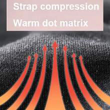 1pc Polyester Straight Long Single Strap Knee Pad, Adult Sports & Fitness Knee Support, Warm For Outdoor Use In Autumn/Winter, Available In Different Colors - Orange - View 7