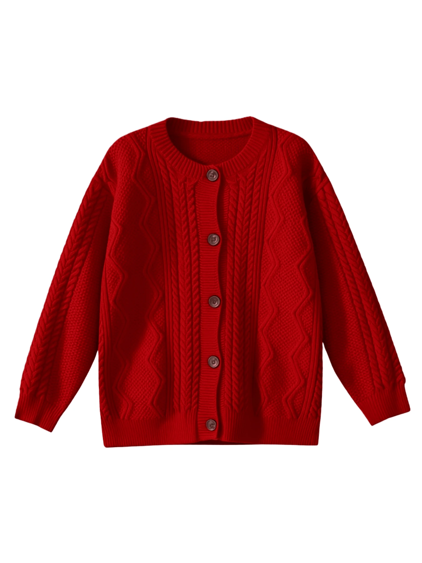 Plus Size Women Cardigan, Solid Color Elegant Mature Intellectual Elegant Ladies Outerwear, Long Sleeve Versatile Plus Size Women Knit Sweater