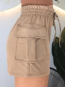 Women's Shorts Sweatpants Sweatpants Loose Shorts Comfortable Cotton - 棕色的 - 查看 5