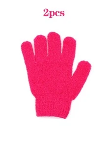 2pcs/4pcs Double-Sided Exfoliating Shower Gloves, Deep Cleaning Body Scrub Mitts, Dead Skin Remover For Bath & Shower - Multicolor - View 16