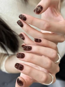 圣诞万圣节EMI水晶凝胶美甲贴，透明底胶，20片凝胶美甲贴纸，需配合UV灯使用，沙龙品质，持久耐用，ES20跨境批发单件直发，与红皮书美甲贴纸同款，指尖美甲贴纸