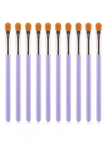 RANCAI 1/10 件装眼影打底刷，用于晕染遮瑕膏、眼影、眉刷、液体眼影和眼部打底底妆工具，遮盖瑕疵，粉底刷，遮瑕刷，腮红刷，修容刷，腮红刷，古铜粉刷，散粉刷，粉底刷，腮红刷，赠品 - 彩色 - 查看 9