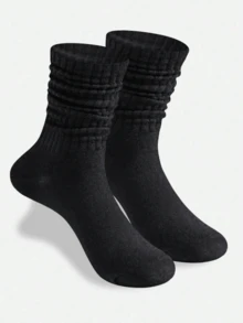 2 Pairs/4 Pairs Of Women's Autumn/Winter Knitted Socks, Casual Socks, Women's Tight Short Socks, Women's Tight Long Socks, Suitable For Foot Sizes (36-39)