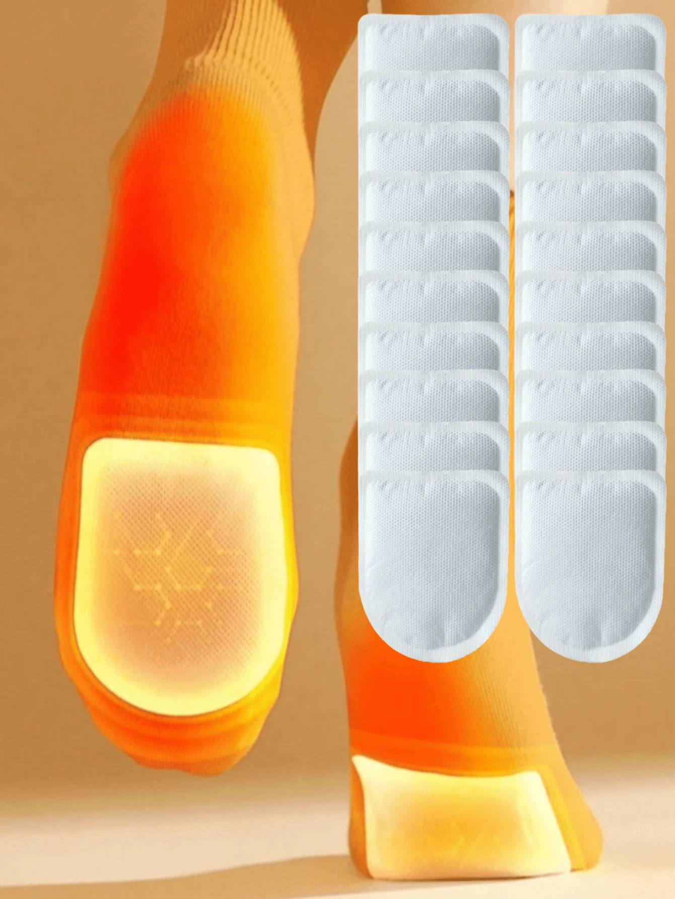 2 Stück/Packung Selbsterhitzende Fußauflagen & Körpererwärmer, effektiver Kälteschutz, langanhaltende Erwärmung, beinhaltet Taillengurt und Schuheinlage, Galentines, Welpe, Karneval, Party Dekorationen, Frühling Sommer Auswahl, Brautjungfer Geschenke, Zimmer, Schlafzimmer Dekoration, Strand, Reise, für Männer, für Frauen, Urlaub, Süße Sachen - Verschiedenfarbig - Übersicht 1