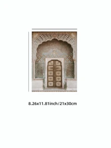 1幅无框摩洛哥门图案墙画，伊斯兰风格拱形复古印花，波西米亚风家居装饰，适用于客厅、卧室、宿舍，是返校季的完美礼物和派对装饰，趣味海报，房间装饰，卧室装饰，墙面装饰，复古印花，大学宿舍必备 - 彩色 - 查看 12