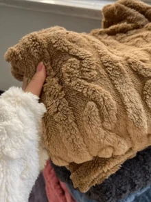 新款加大码冬季睡衣，保暖珊瑚绒长袍，多种颜色可选，圆领，多色长袍，无帽，新款春冬女士家居服，珊瑚绒长袍，长袖长袍，加厚长绒浴袍家居服外套，春冬必备家居服，女士休闲连衣裙，适合新年、情人节等场合 - 彩色 - 查看 8