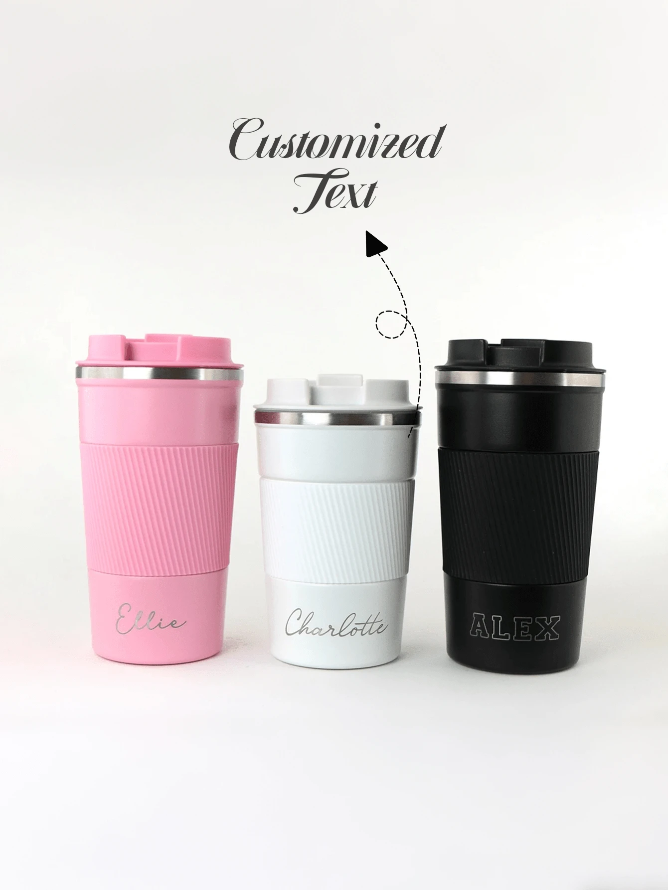 Personalised Insulated Tea/Coffee Cup - Stainless Steel - Leak-Proof - Travel Mug - Gift For Her/Him - Tumbler - Thermal - 380ml Or 510ml Travel Mug, Insulated Mug, Coffee Mug, Tea Mug, Personalised Mug, Metal Mug, Travel Cup, Travel Tea, Travel Coffee, Latte Mug, Engraved Cup, Thermal Mug, Thermal Tumbler,Office Decor - Cốc cà phê nhiều màu tùy chỉnh - Xem 1