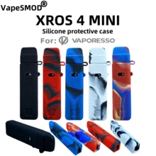 Vaporesso XROS 4 MINI 保护套，适用于 Vaporesso XROS 4 MINI 设备，防滑防摔硅胶全包覆式保护套，皮革材质，防护外壳 - 彩色 - 查看 10