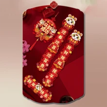 2026 Chinesisches Frühlingsfest Spruchbänder Niedliches Pferd Jahr Fenster Ornament Frohes Neues Jahr Tür Aufkleber Banner Chinesisches Neujahrsdekoration - Verschiedenfarbig - Übersicht 7