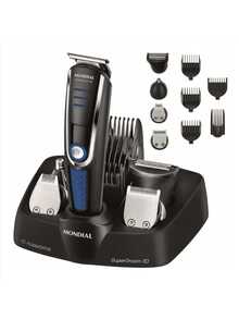 Aparador de Barba Barbeador Pelos Bigode e Cabelo Mondial BG-03 SuperGroom 10 em 1 Sem Fio 6000 RPM Bivolt - Preto - Visão 10