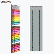 CHEONET-Boîte de rangement vinyle grande capacité, support de suspension en PVC avec 48 compartiments pour vinyle de transfert thermique, rouleaux de film adhésif, fournitures d'artisanat et de fabrication de panneaux - Multicolore - Voir 4