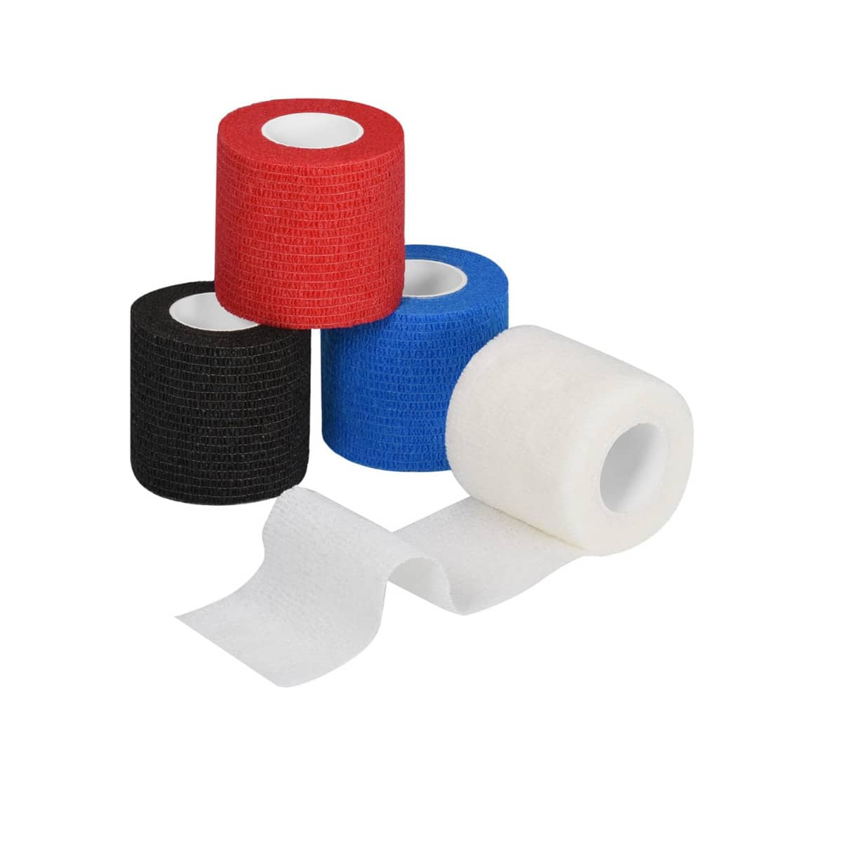 4 Rolls Of Bandage, Soft And Lightweight, High Elasticity, Good Breathability, Helpful For Fixation, Suitable For Ankles, Wrists, Fingers, Elbows, Knees And Other Areas. Equally Suitable For Pets, Easy To Tear, Practical And Portable. - Multicolor - View 1