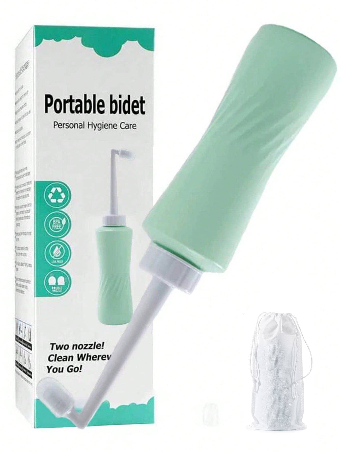 500毫升可重复使用会阴冲洗瓶，女性私密护理清洁，便携式坐浴盆清洗装置