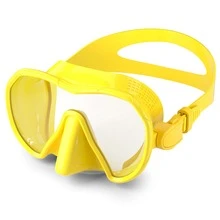 Silicone Edged Diving Mask, Frameless Design, Hydraulic One-Piece Diving Mask With High-Definition Tempered Anti-Scratch Lens - Multicolor - View 20