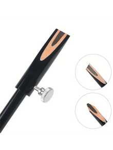 1 szt. Temperówka do kredek do brwi, zestaw narzędzi do makijażu z mikroostrzem ze stopu aluminium, odpowiedni dla początkujących, temperówka do brwi z ostrzem stałym (ostrze nie jest dołączone) - Fioletowy - Zobacz 4