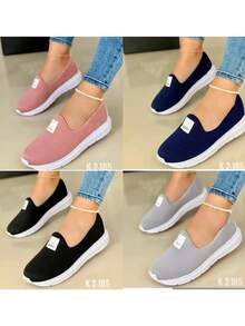Women's Adult Yate Casual Flat Shoes, Plain, Lightweight And Soft, Excellent Option For Everyday Wear - Màu hồng gỉ - Xem 2