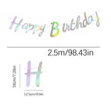 Gold Pull Flag, Birthday Party Backdrop Decor, Gold, Silver, Black, Colorful, Party Supplies, Birthday Decorations - Gold - View 13